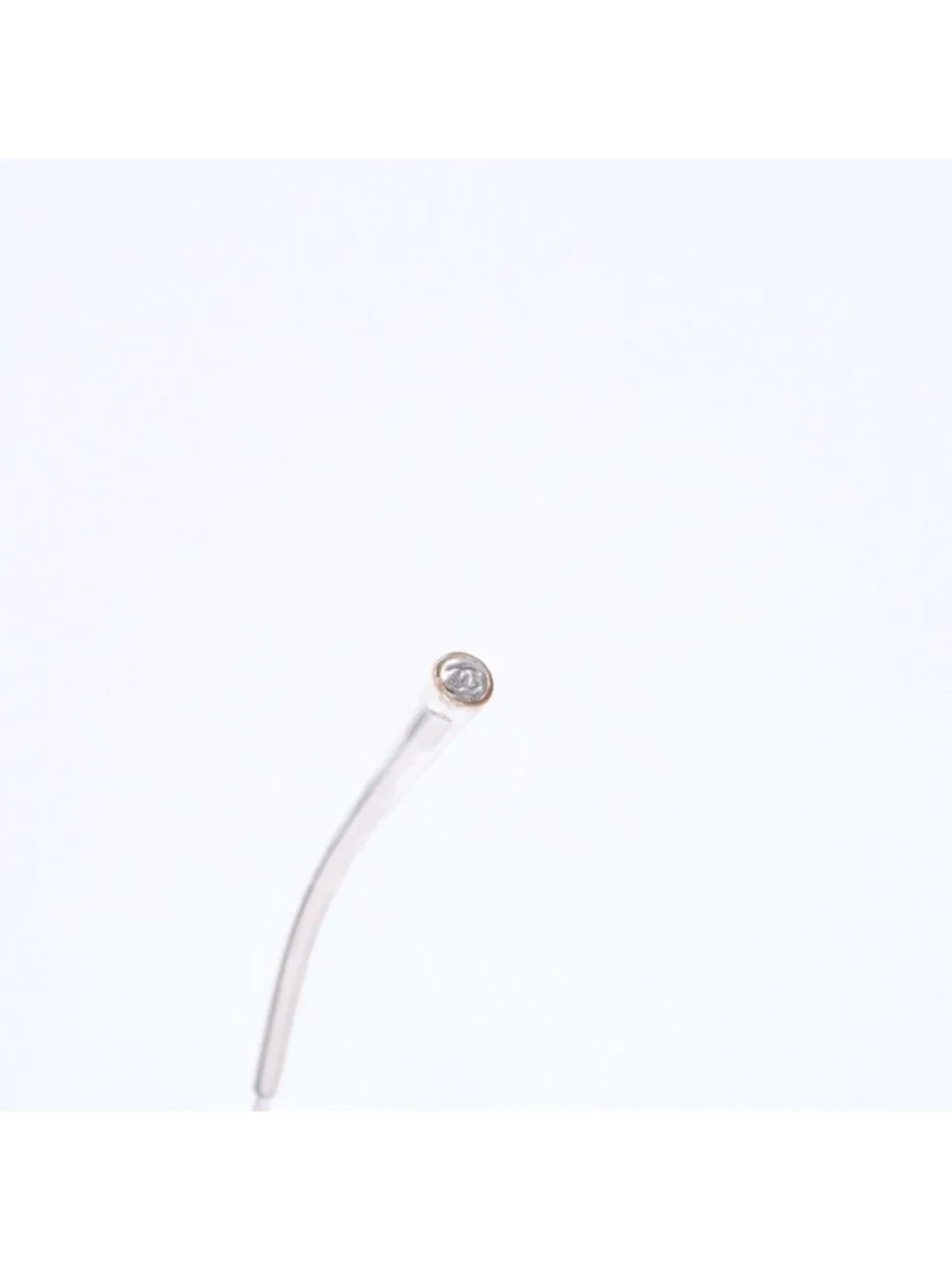 Chanel Rimless Sunglasses Eyewear CC Logo Silver Gray
